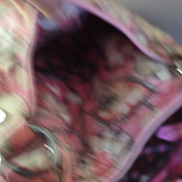 Vintage Vera Bradley "Clementine" Floral Pink Quilted Tote Bag - Picture 6 of 7